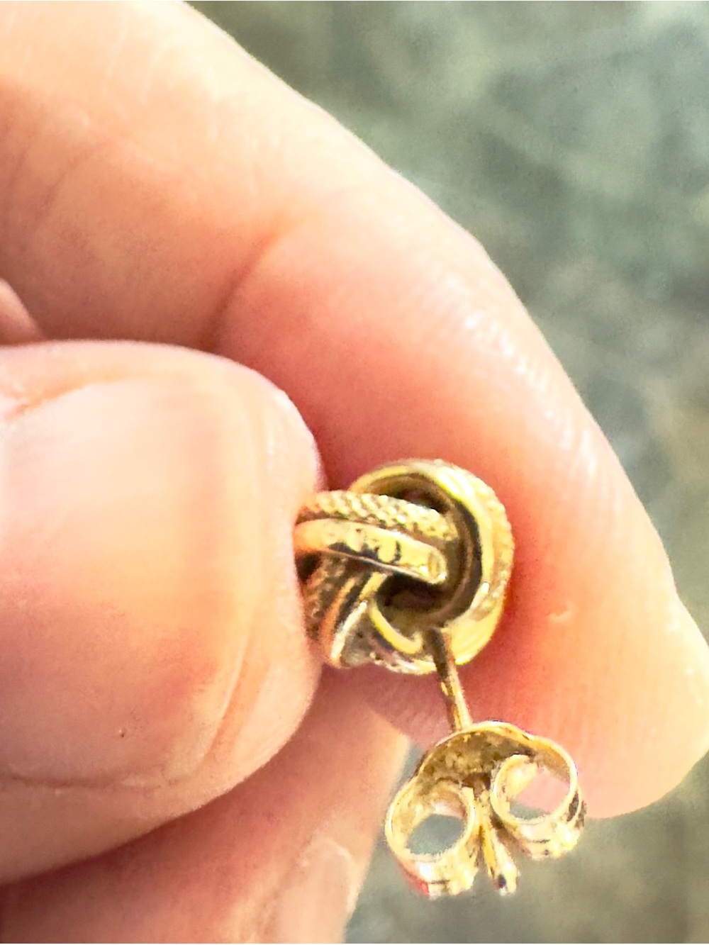 14k Knot Earrings - Picture 7 of 10